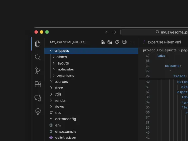architecture css developpment atomic design